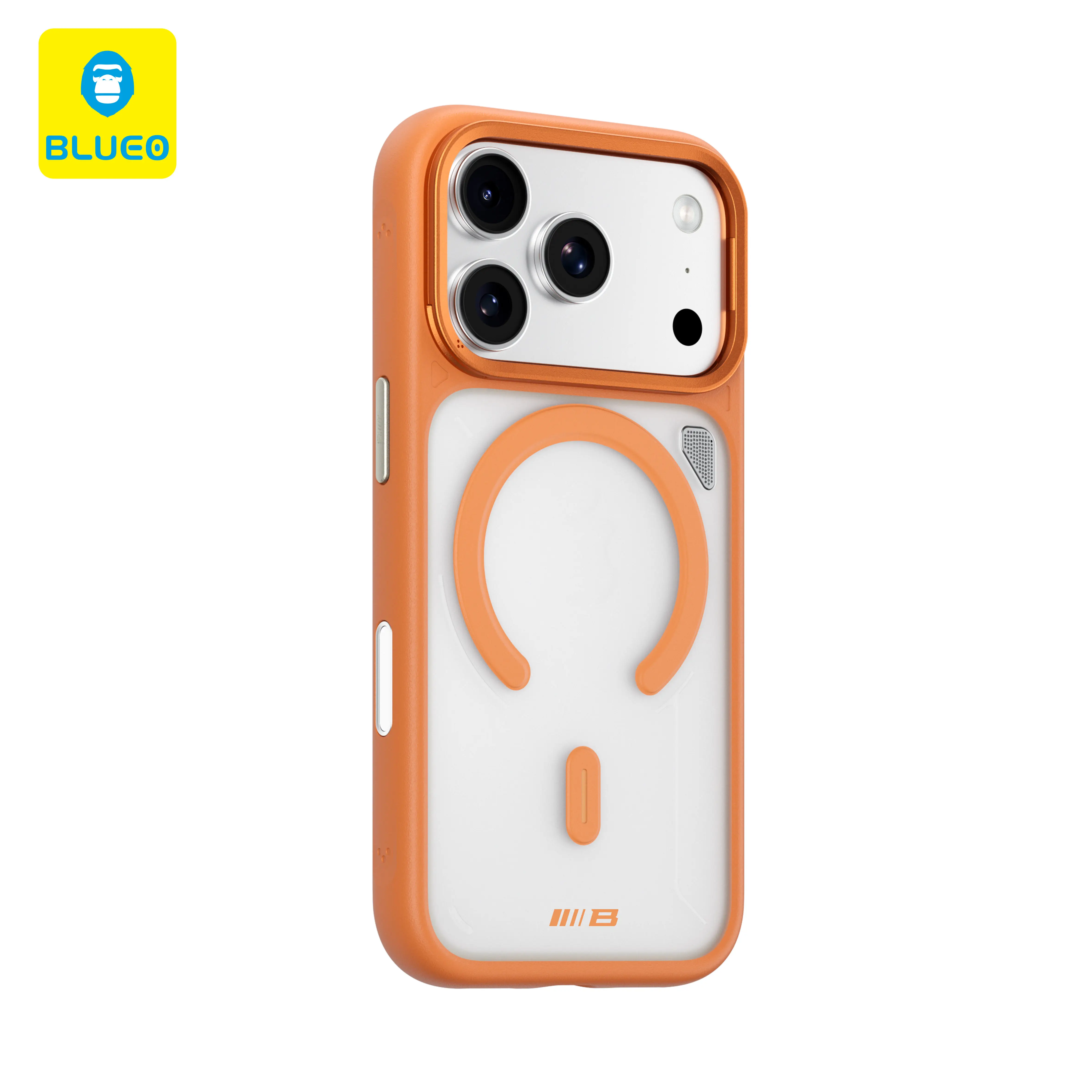 

Матовый магнитный чехол BLUEO 2025 для iPhone 17 Pro, противоскользящая подставка с рассеиванием тепла, противоударный мягкий силиконовый защитный чехол из ТПУ