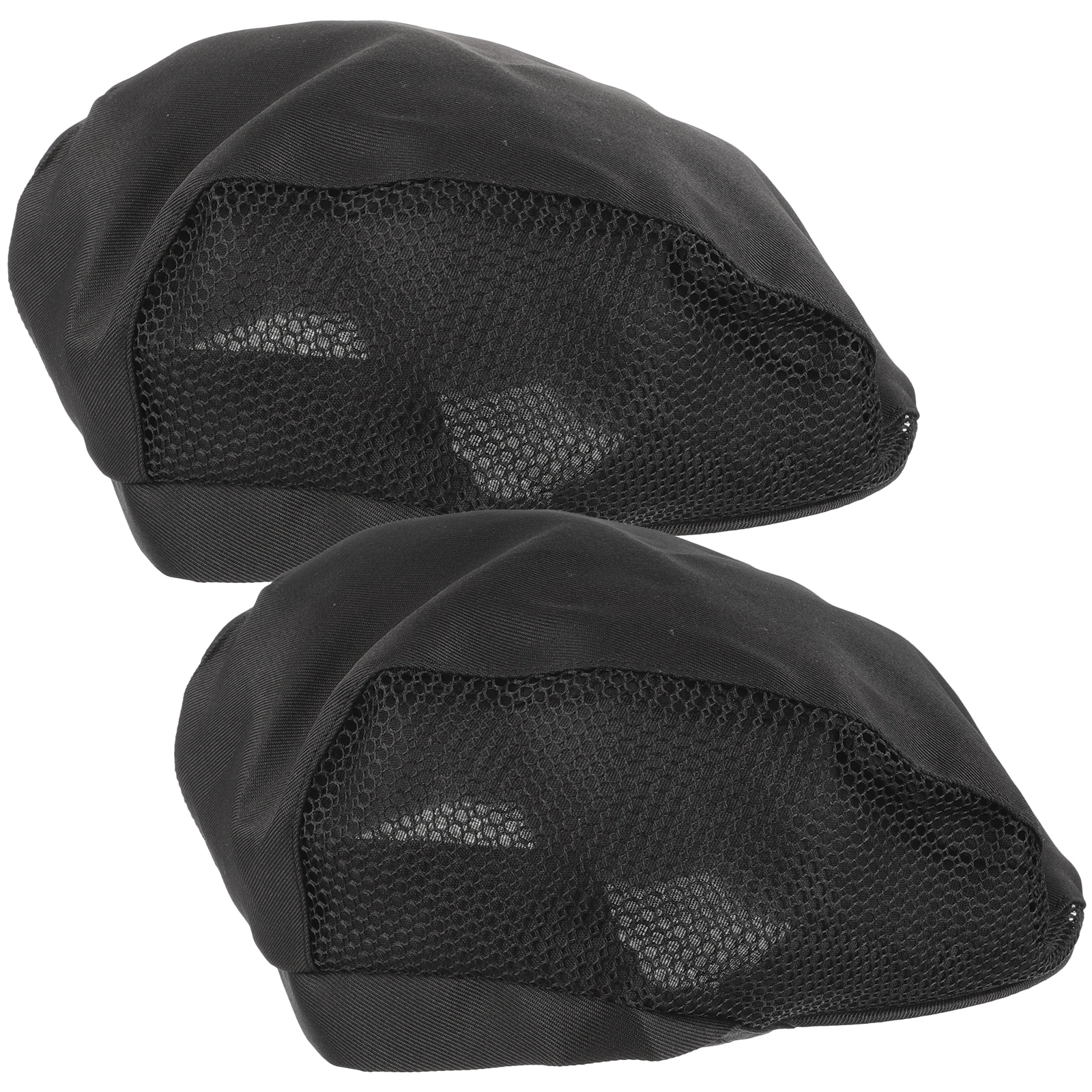 

2pcs Chef Hat Hair Net Kitchen Cook Cooking Polyester Cotton Working Cap Soft Fabric One Size Fits Most Adults