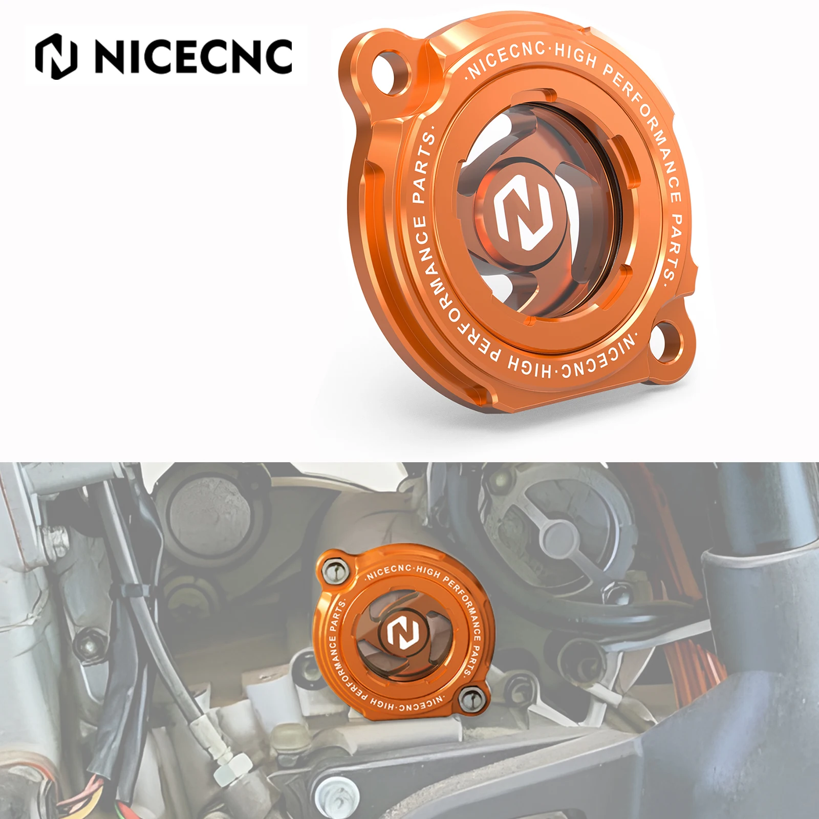 

NICECNC Oil Filter Cover Cap For KTM EXC250 SXF250 SMR 450 990 Adventure Super Duke Supermoto T 950 Adventure S Super Enduro R