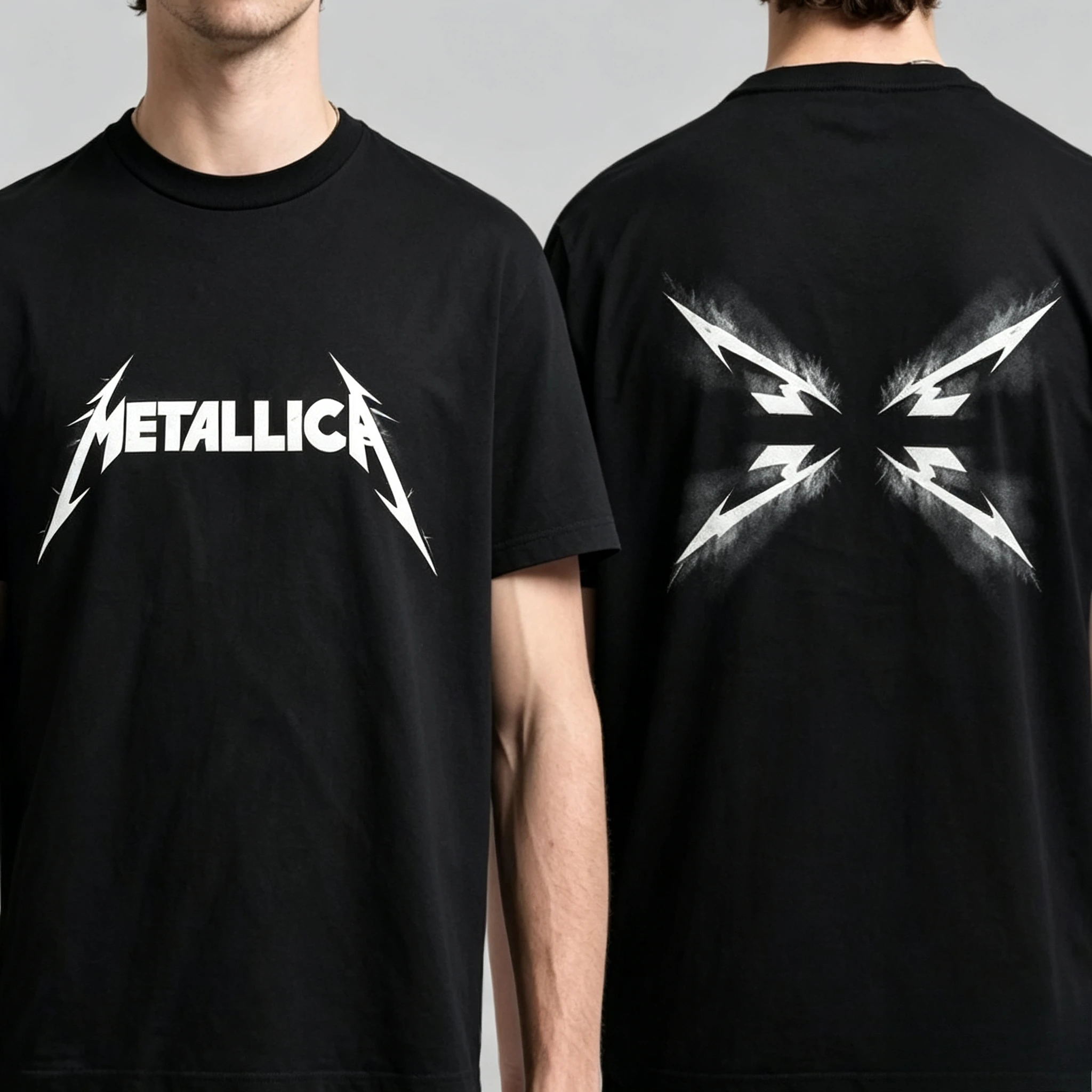 T-Shirt Metallica Master of Puppets European Tour '86 in Cotone con Grafica per Uomo e Donna, Abbigliamento Estivo Streetwear Top Ins Y2k
