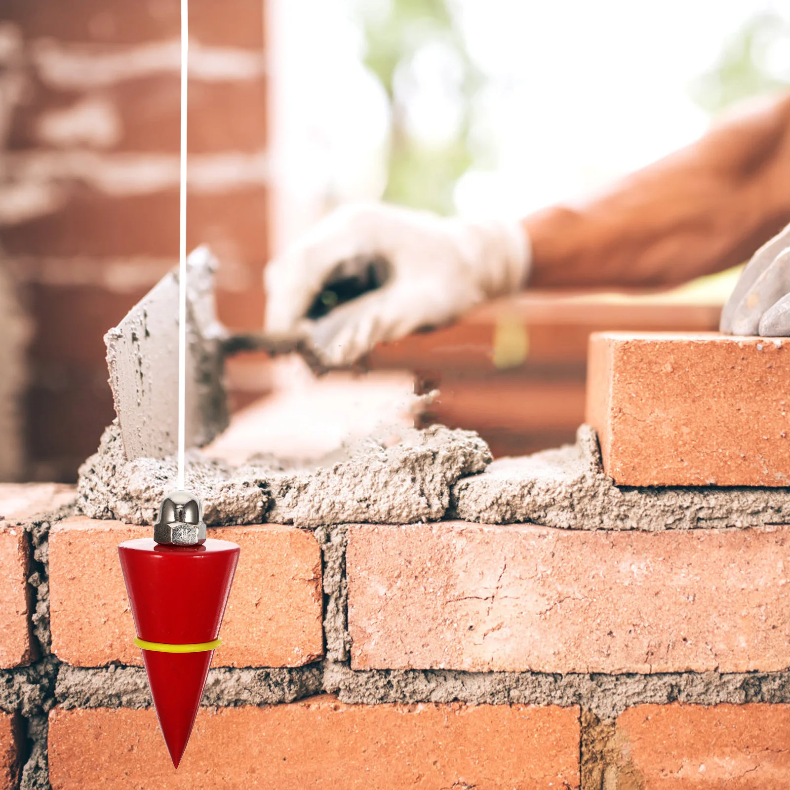 

Plumb Bob Wire Hammer Pendant Vertical Hammer 300G Building Measuring Tool Falling Line Verticality Detection for Builders