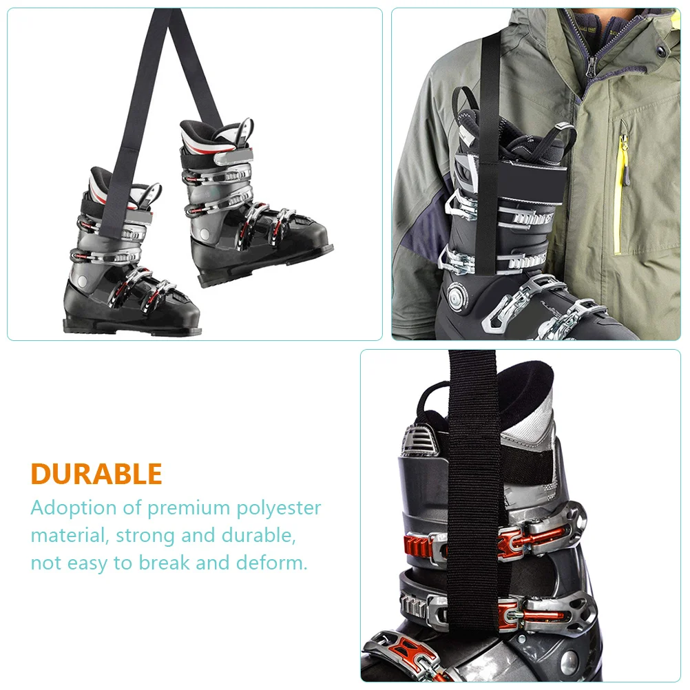 Ski Boot Straps Roller Skates Boots Carrying Handle Leash Carrier Leashes Belt Skating Shoes Ice Fixing Rope Polyester Shoulder