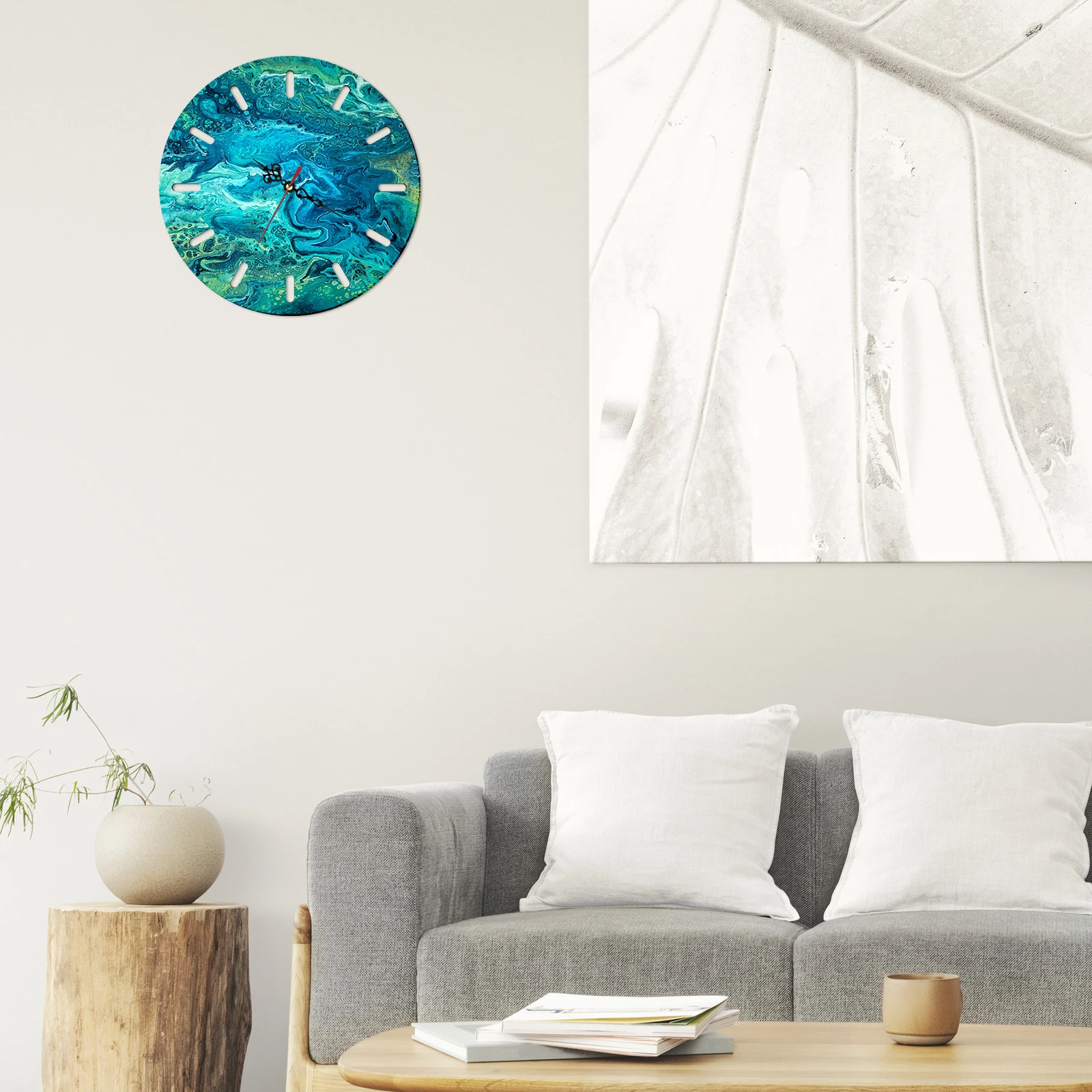 

1 Set Of Molding Tool Silicone Round Wall Clock Diy Mold For Non-Stick -Purpose Handmade Epoxy Desktop Adornment