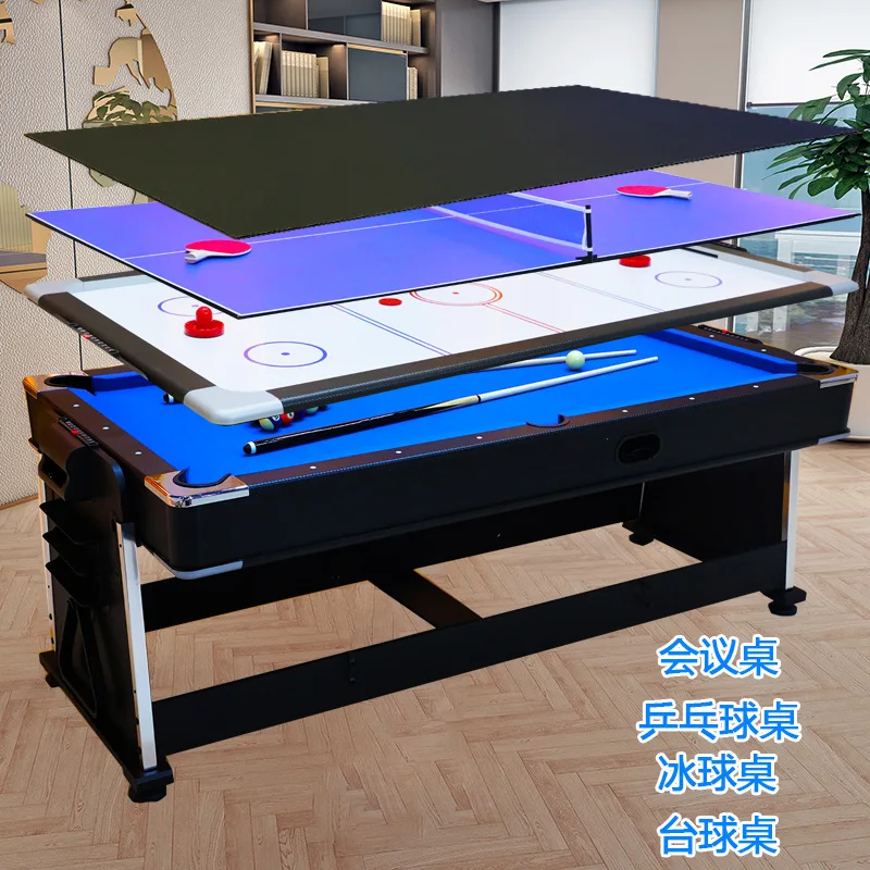 Wholesale Factory Overturn Cheap Multifunction 4 in 1 Pool Billiard Table With Ball Return System