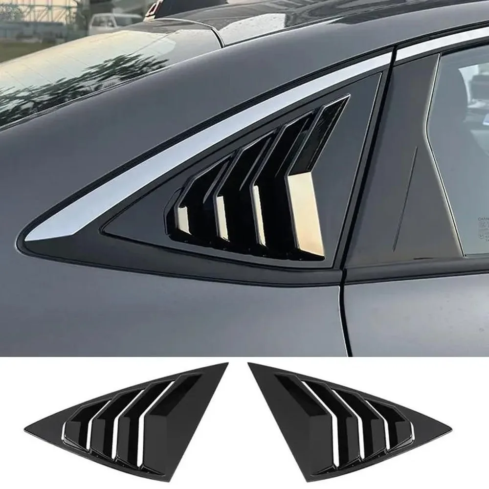 Car Exterior Tuning ABS Glass Triangle Window Louver Spoiler Decorative Panel for Changan Lamore EADO 2023-2025, Sport
