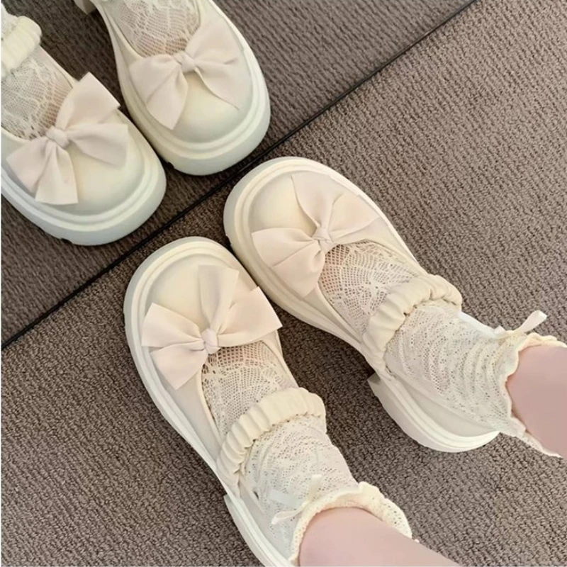 Mädchen Mary Jane Schuhe mit Schleife, Herbst 2026 Neuheit, Schul- und Festtags-Schuhe, Rutschfest, Trendige Prinzessinnen-Partyschuhe – Detail 6