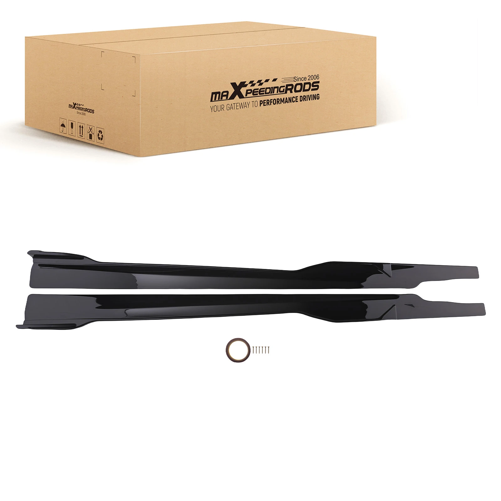 

Black ABS Side Skirt for Dodge Charger SRT GT Daytona 2015-2023 Extension Panel New