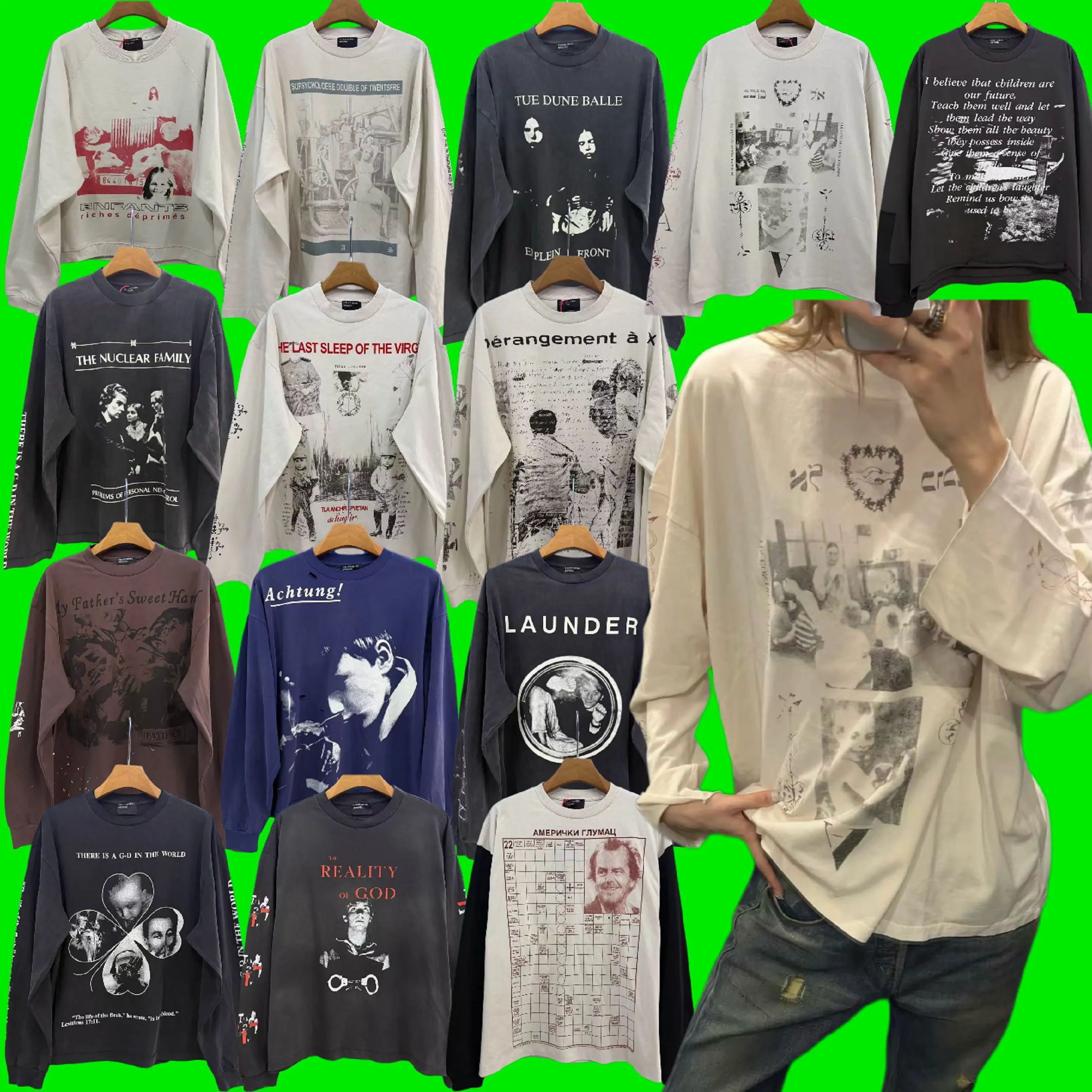 Camiseta de Manga Longa com Decote Redondo, Estilo Casual para Homens e Mulheres, Confortável, em Algodão, Estilo Moletom