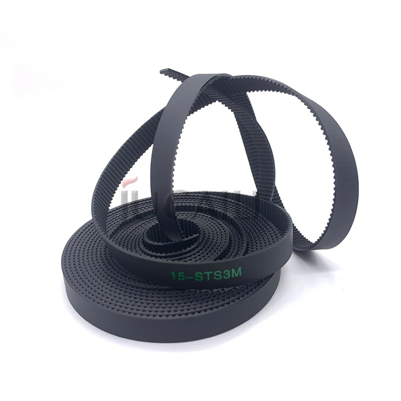 JUCAILI New S3M-15mm Black Carriage Belt 15-STS3M for All_win Xu_li Yase_lan Rubber Open Strip Printer Motor Timing Long Belt