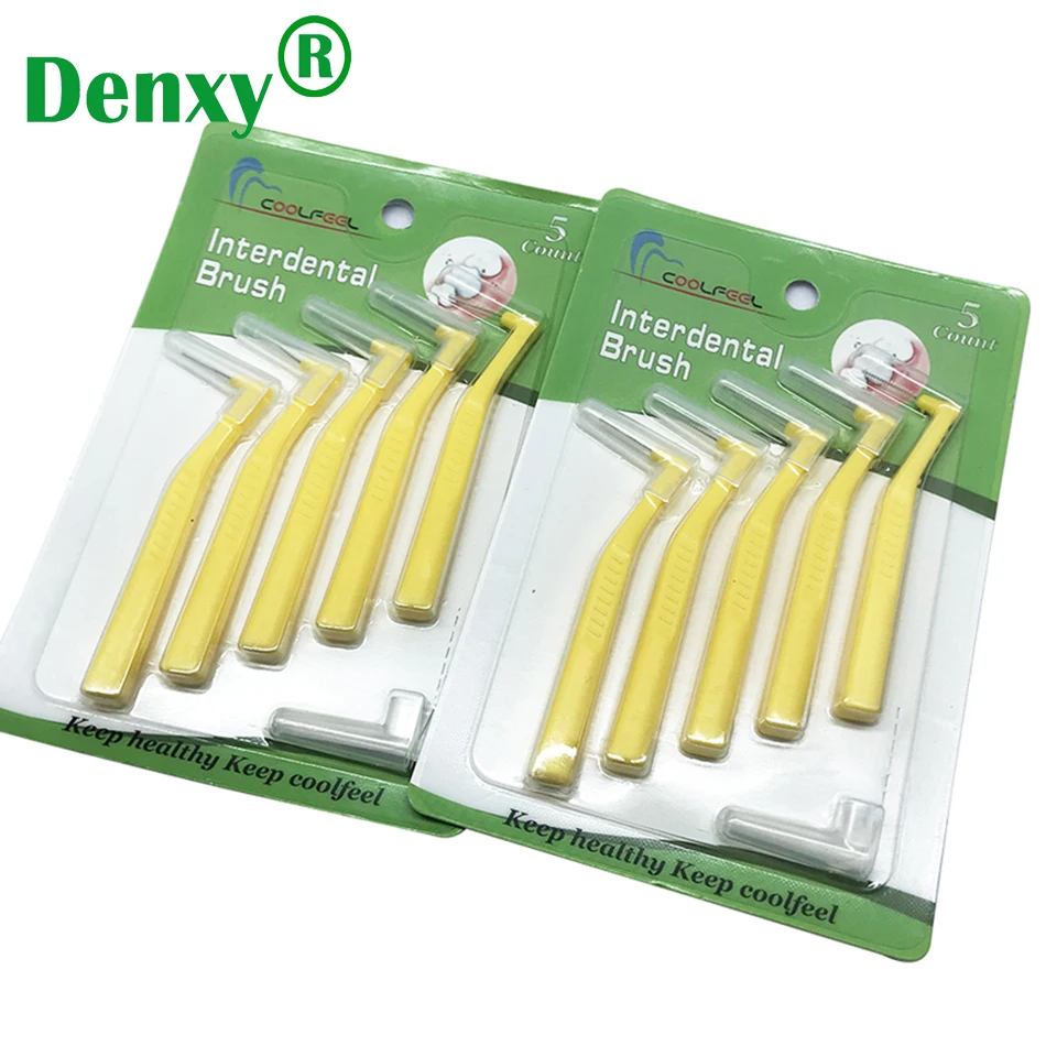 50pcs Denxy  0.7mm Interdental Brush Professional Interdental Brush Teeth Dental Floss Cleaners Orthodontic bracket Oral Care