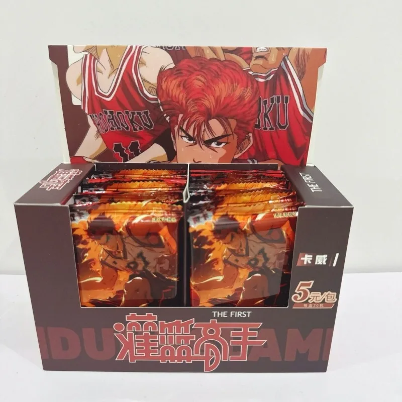 

New Slam Dunk Anime Whole Box 20 Packs Gold Hot Sakura Kita Hanada Rukawa Kaeda Card Creative Y2K Homemade Collection Card Gifts