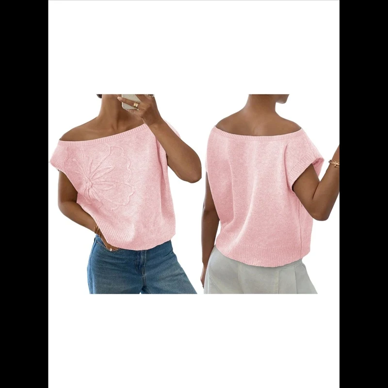 Sweater Summer Solid Color Short Sleeve Fashionable High Quality New Arrival Trendy Comfortable Premium