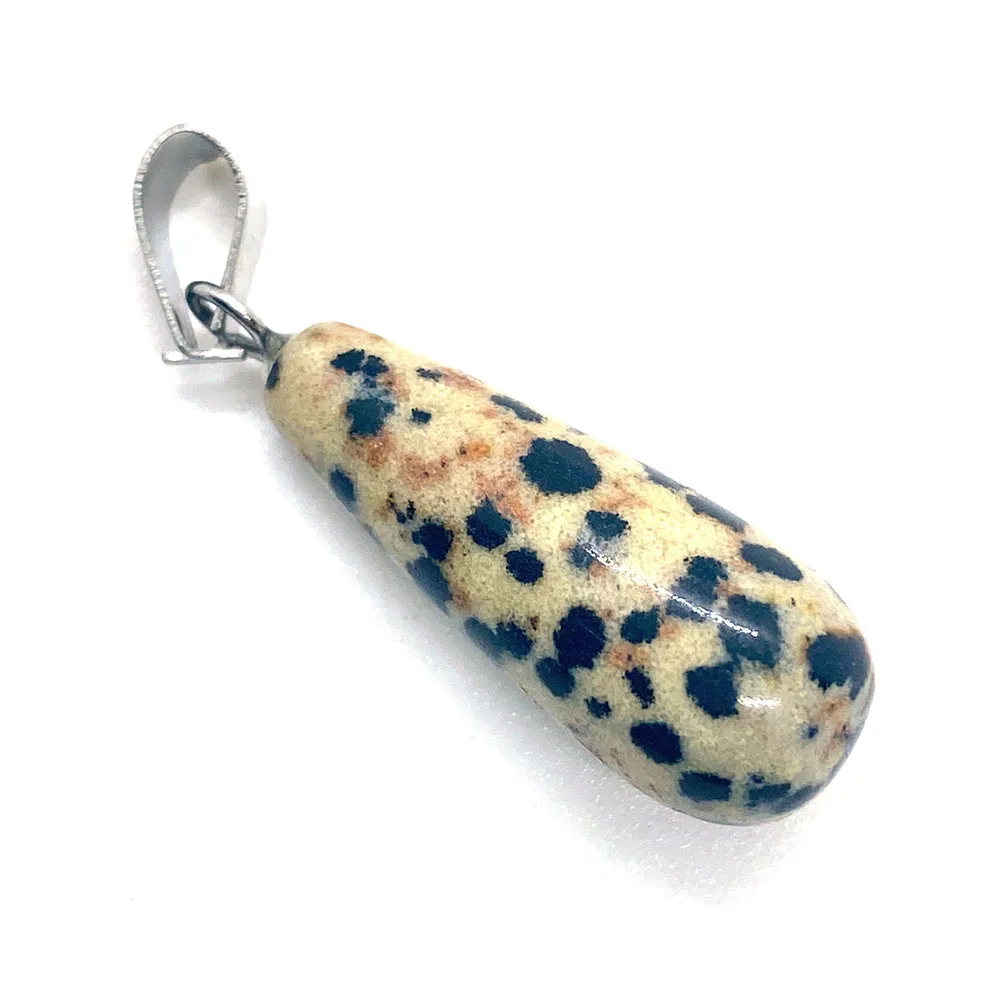 タイガーズアイ天然石ネックレス,11x30mm,水滴型ペンダント,DIYイヤリング,アクセサリー,1個,卸売