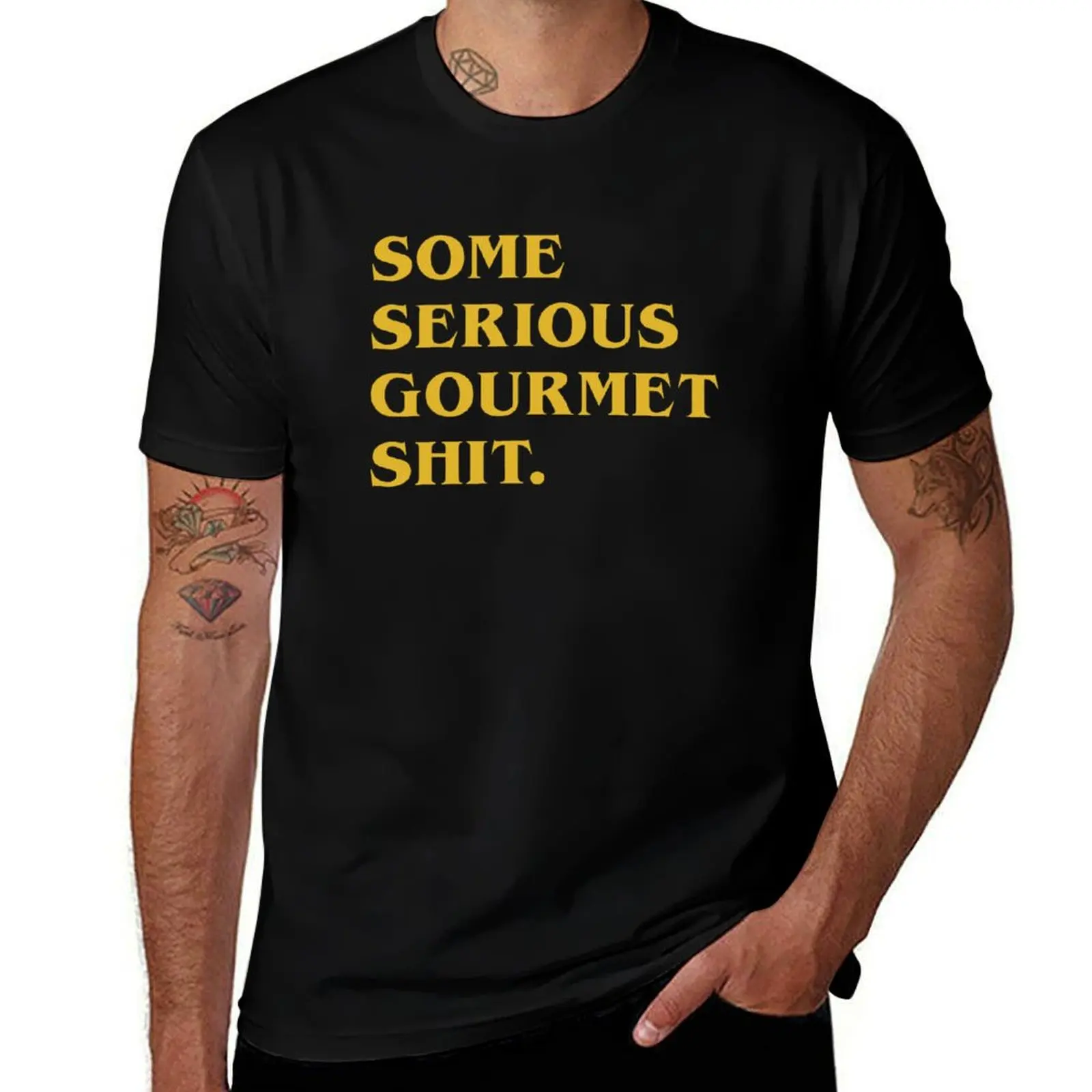 

Serious Gourmet Sh*t - Jimmy's Coffee T-Shirt man t shirts for men t shirts for man graphic vintage man t shirts cotton T-shirt
