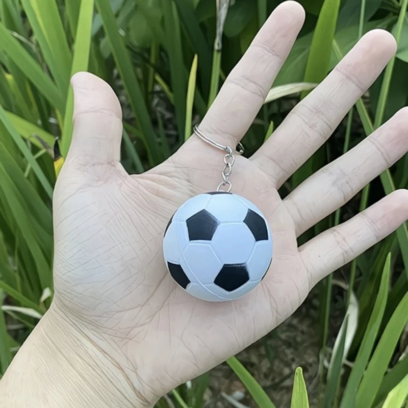 European Mini Football Keychain Sports Themed Souvenir Keychain Soccer Rewards Backpack Pendant Keyring Backpack Key Decor Gift view 4