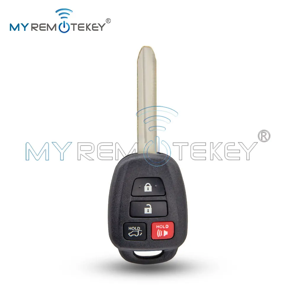 

MYREMOTEKEY PN 89070-0R100 корпус дистанционного ключа с 4 кнопками для Toyota Highlander RAV4 2014-2017 FCC GQ4-52T