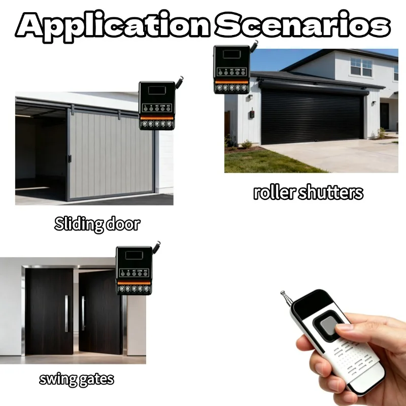 433Mhz Wireless Remote Control Switch DC 12V 24V 30A High Power Relay Receiver 1000 Meters Remote ON OFF for Electric Device