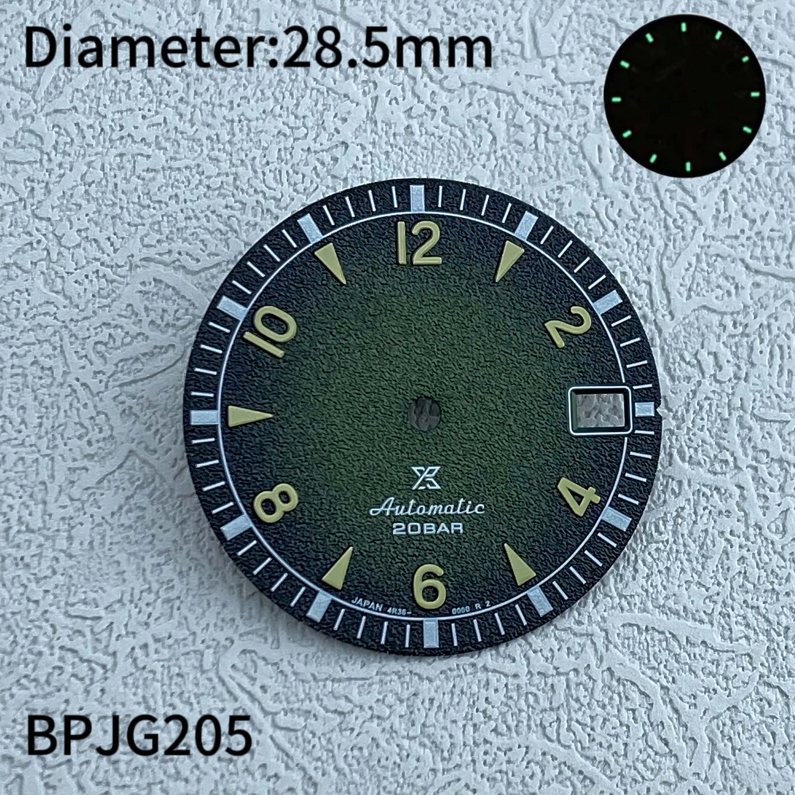 28,5mm nh35 Zifferblatt Einzel kalender digitales Gesicht Präzision digitales Gesicht nh35 Uhrwerk Herren uhr Zubehör