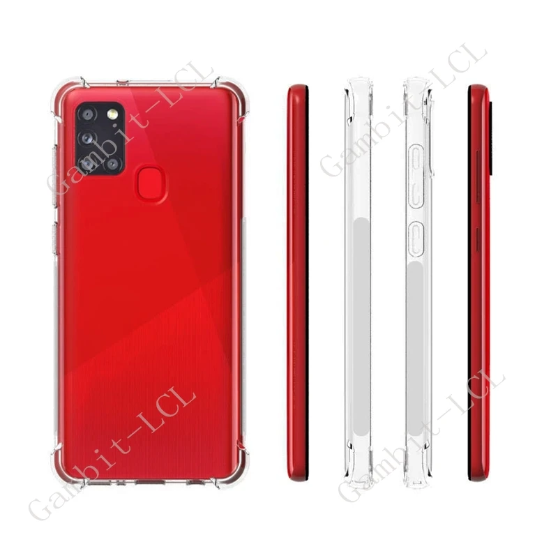 For Samsung Galaxy A21s A21 SM-A217F SM-A217M SMA215U Smartphone Phone Original Protective Back Cover Soft Anti-Falling TPU Case
