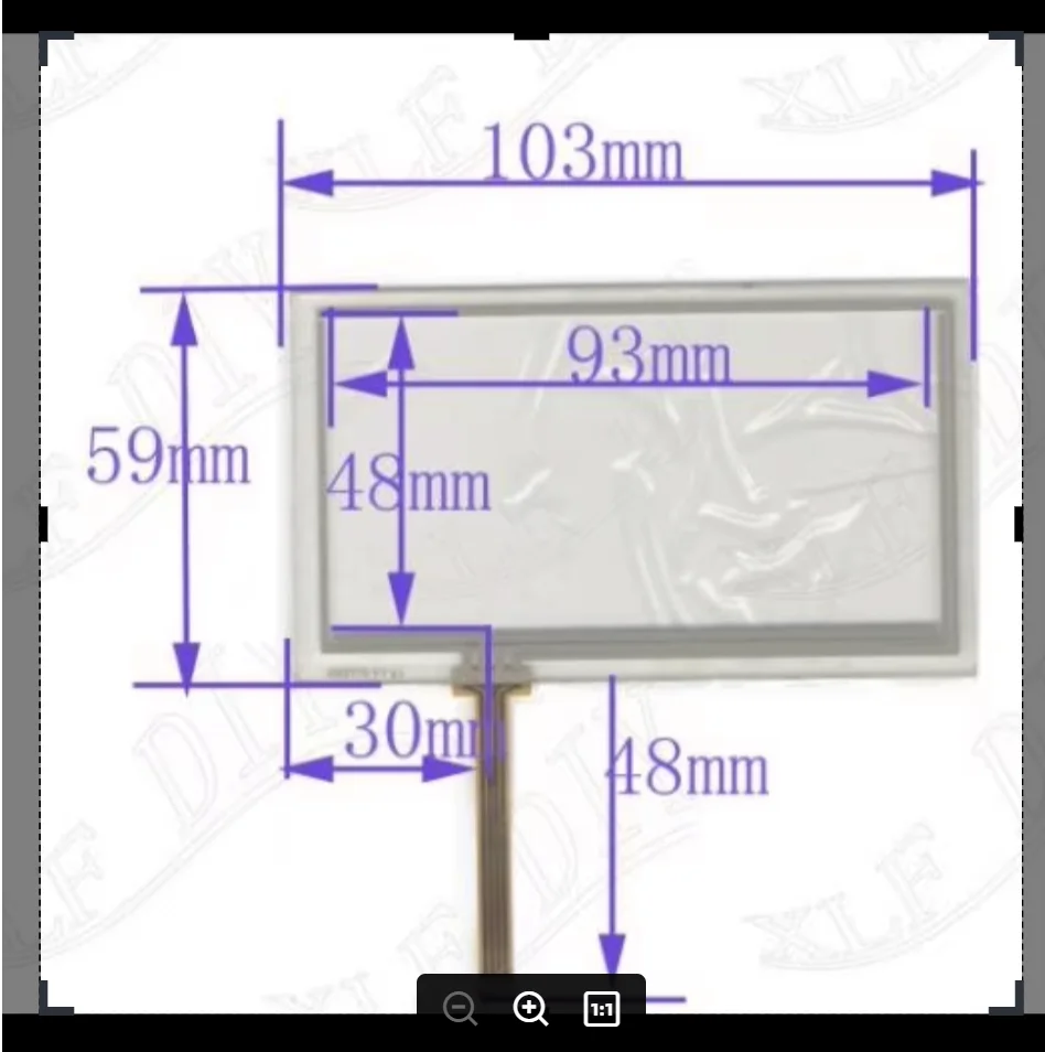 

POST AN3779 103*59MM 4-wire resistive Touch Panel AN 3779 compatible Navigator 103*59 TOUCH SCREEN GLASS
