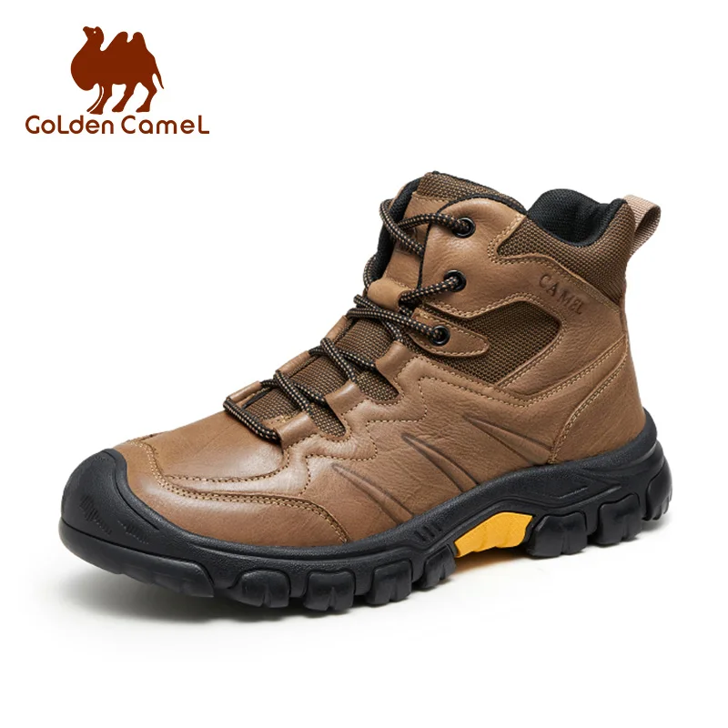 

GOLDEN CAMEL Leather Men's Shoes High-Top Men's Winter Boots Sneakers Outdoor Walking Shoes for Men 2023 Autumn Casual Non-Slip