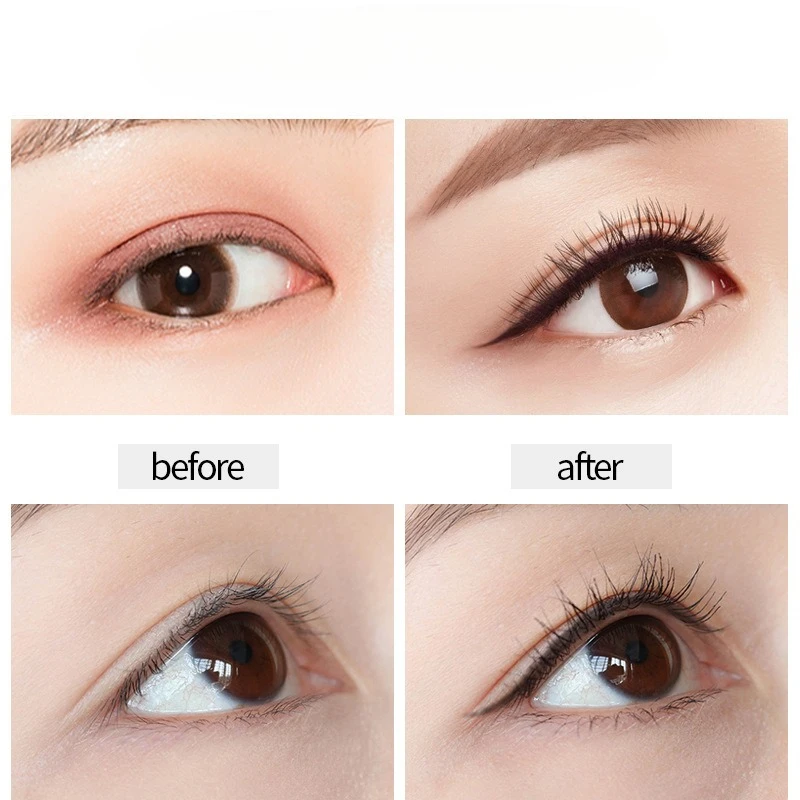 Mascara and Eyeliner Duo Set Black Fine-Tip Liner Smooth Application Long-Lasting Waterproof Eye Makeup 2-Piece Set