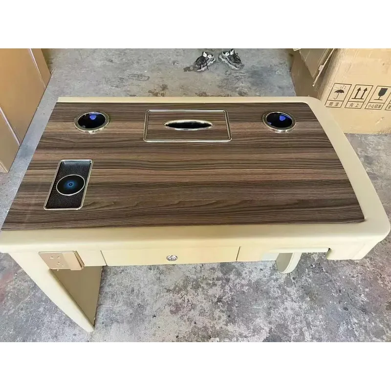 Aksesoris Interior Mobil MPV VAN untuk Konversi Kendaraan Komersial, Meja Kantor Mobil Tletop Kecil, Laris Manis dari Pabrik