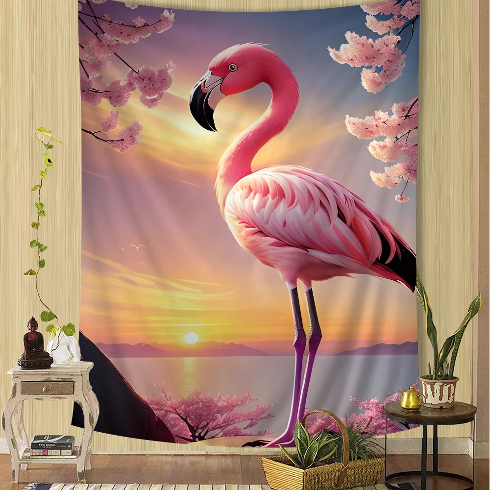 

Flamingo Cute Animal Colorful Tapestry Wall Hanging Cheap Hippie Wall Hanging Bohemian Tapestries Mandala Wall Hanging Sheets