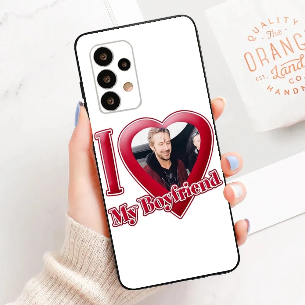 Ryan Gosling Phone Case For Samsung Galaxy A13,A21s,A22,A31,A32,A52,A53,A71,A80,A91 Soft Black Cover