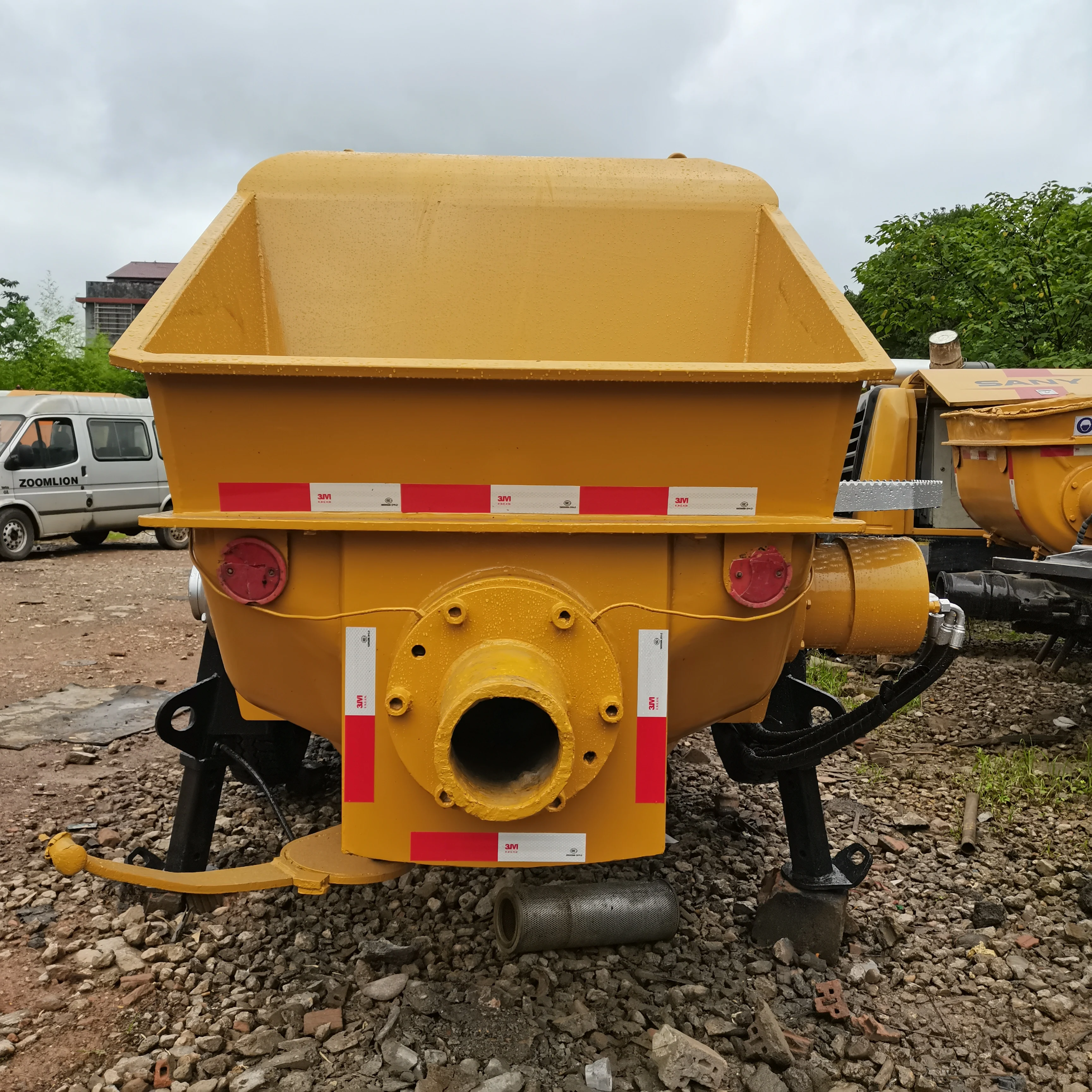 Motor Trailer Concrete Pump with Detailed Parameters Warranty and Certification Line Pump
