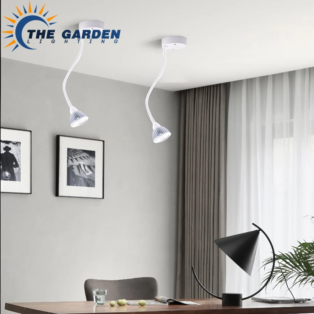 

New Hose Railing Lights Industrial Adjustable Track Lights Gooseneck Railing Light LED Spot Lamp Light Fixture for Living Room