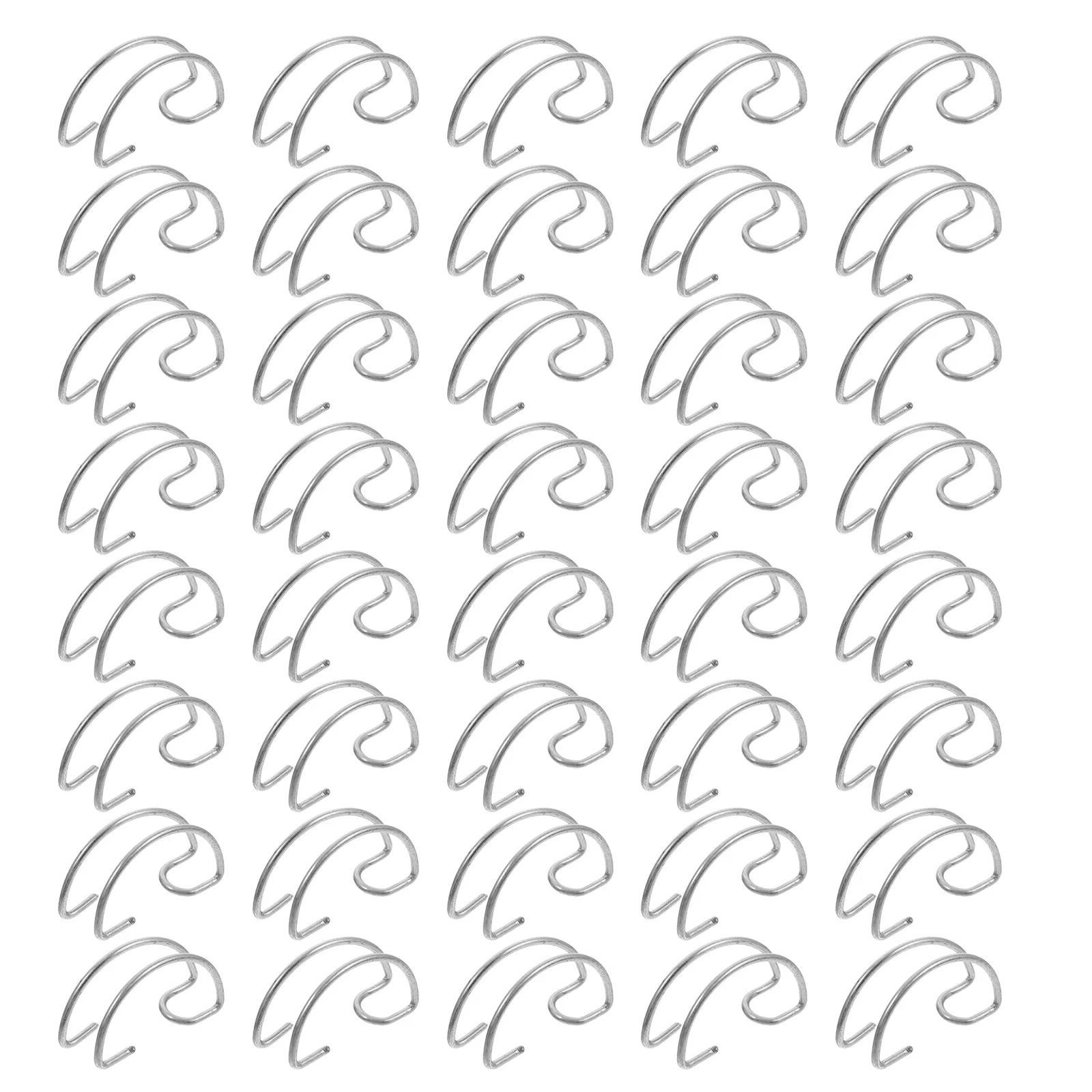 

40Pcs Stainless Steel Chicken Cage Door Hooks Durable Practical Breeding Supply Multipurpose Household Hooks Breeding Equipment