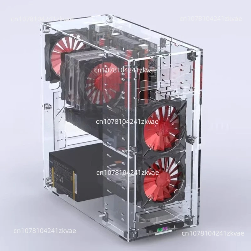 

DIY new desktop computer, plexiglass, acrylic, personalized fully transparent chassis, vertical ATX