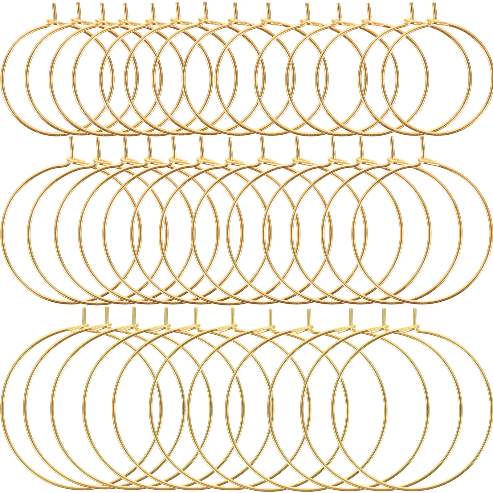 150pcs Earring Components Diy Metal Hoops Mixed Sizes For Jewelry Making Supplies Craft Beading Charms Round Pendant Frames