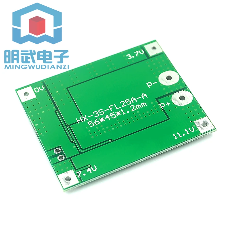 3 Strings Of 12V 18650 Lithium Battery Protection Board 11.1V 12.6V With Balanced 25A over-curren Charge Discharge Protection