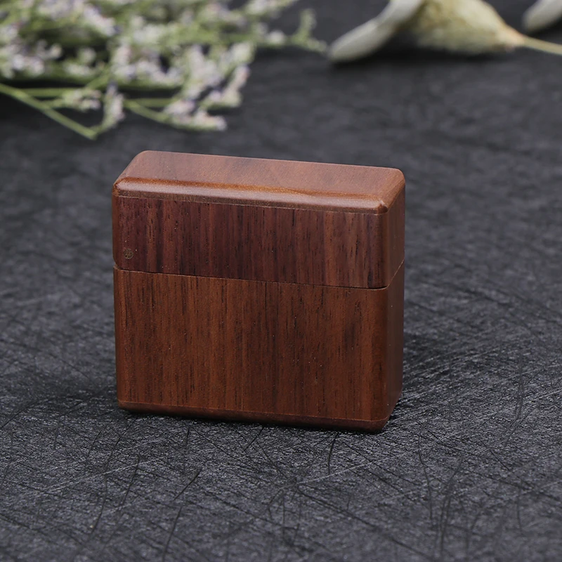 Engagement Ring Box For Proposal Wood Ring Box Proposal Small Engagement Ring Holder Box Unique Shape Ring Holder