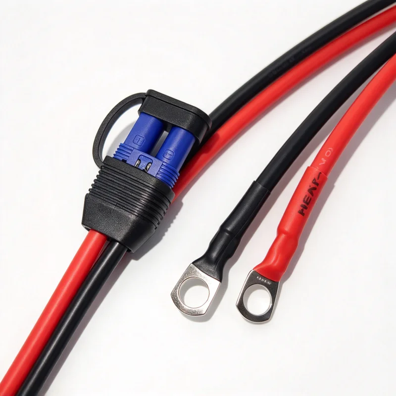 10AWG EC5 Injection Molded Female Cable with 100A Alligator Clip / M8 / EC5 Female Extension Heavy Duty Power Charging Wire