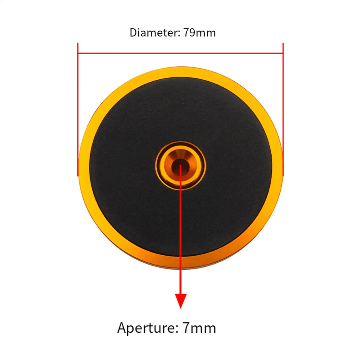 A64I HiFi LP Vinyl Record Player Turntables Metal Disc Stabilizer Record Player Weight Clamp Silver