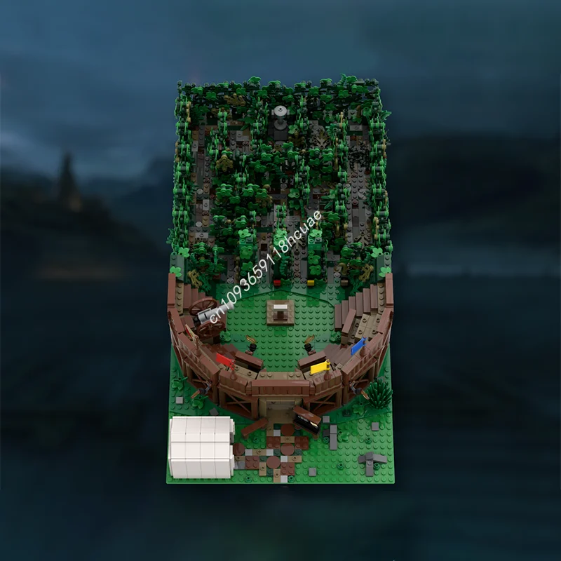 2222 قطعة MOC Triwizard المتاهة هاري بوتر نموذج بناء لعبة كتل هدية الكريسماس العمارة الإبداعية فكرة الطوب عيد ميلاد #3