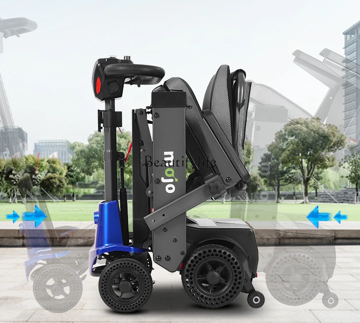 

High-End Four-Wheel Electric Scooter Remote Control Folding Power Car