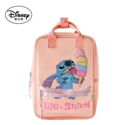 New Disney cartoon Stitch transparent pink sequin Backpack bag Kindergarten school bag lady girls ball birthday gift