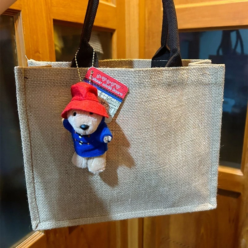 Kawaii الدب الصغير المفاتيح أفخم محشوة دمية سيارة حقيبة مفاتيح قلادة حلقة رئيسية النساء الرجال هدايا عيد الميلاد #1