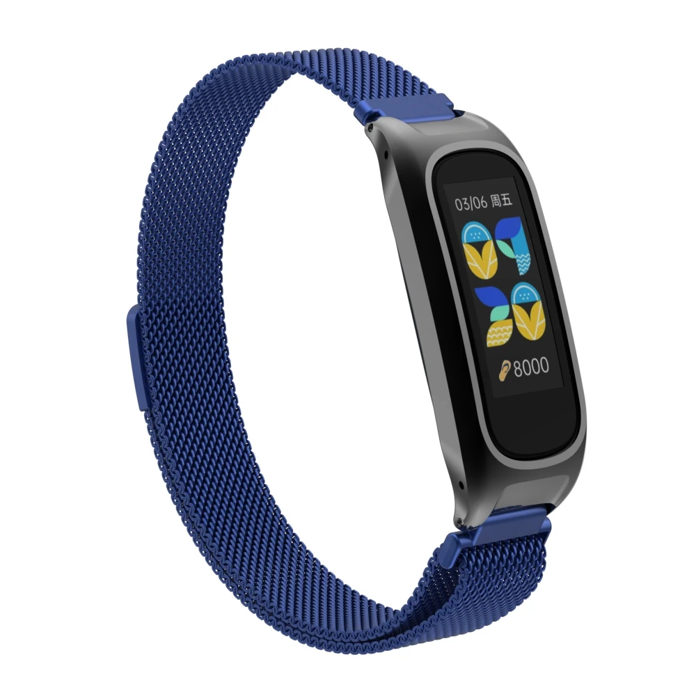 Voor oppo band eva strap milanese loop metalen horlogeband armband