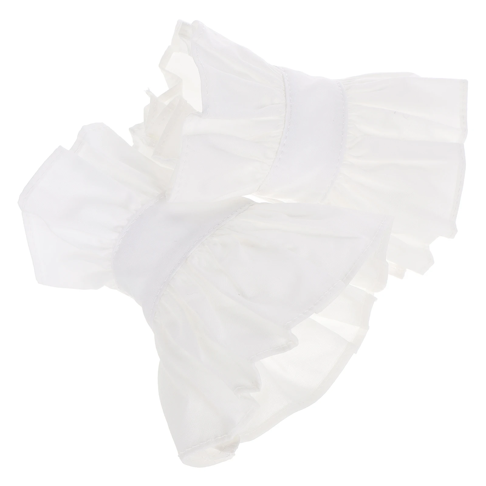 

Lace Fake Cuffs White Ruffle Wrist Attachment Decorative Detachable False Sleeves Fingerless Gloves Bohemian Lace Cuffs Elegant