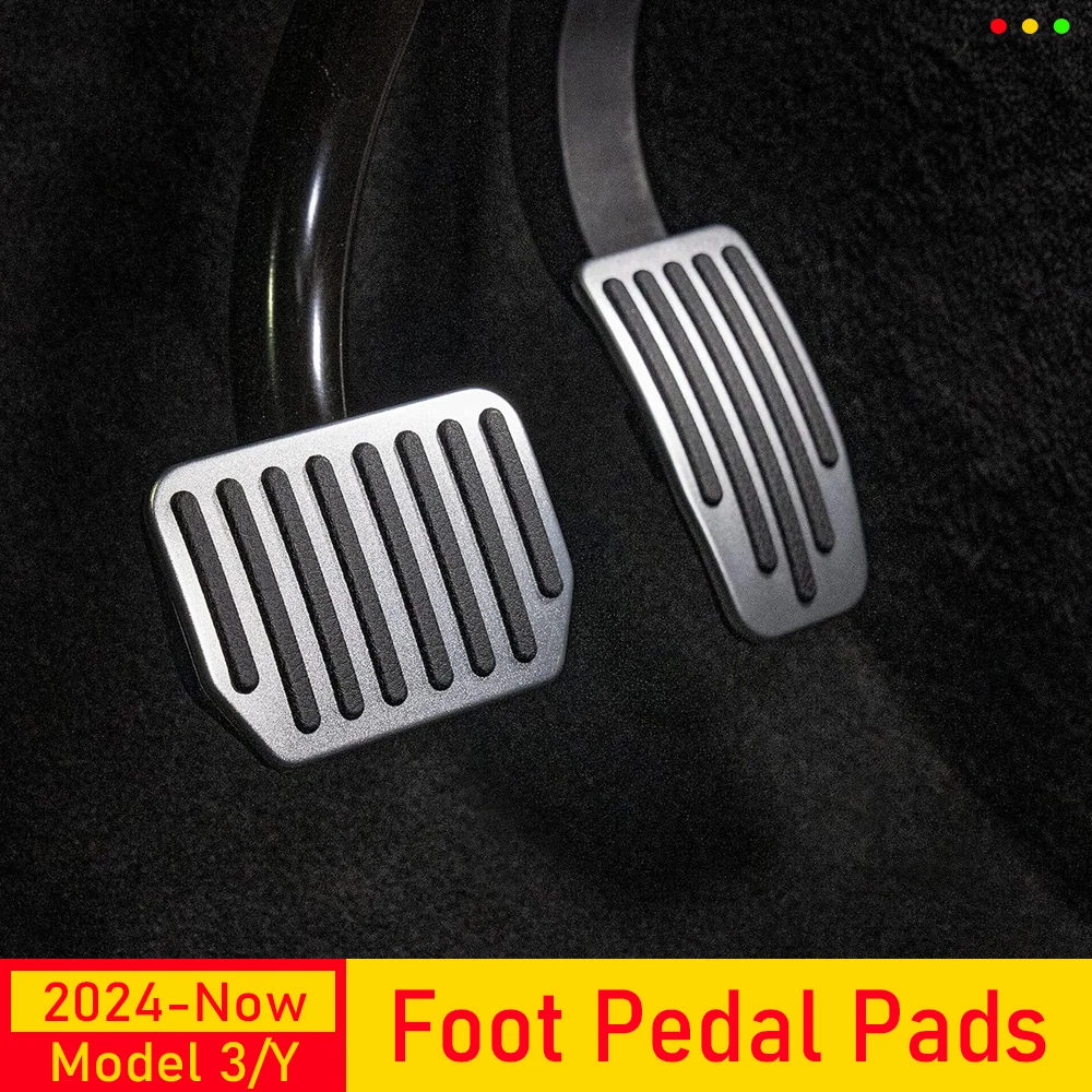 Foot Pedal Pad for Tesla Model 3 Y Juniper Non-Slip Performance Aluminum Car Accessories Model 3/Y Brake Accelerator Pedal Cover