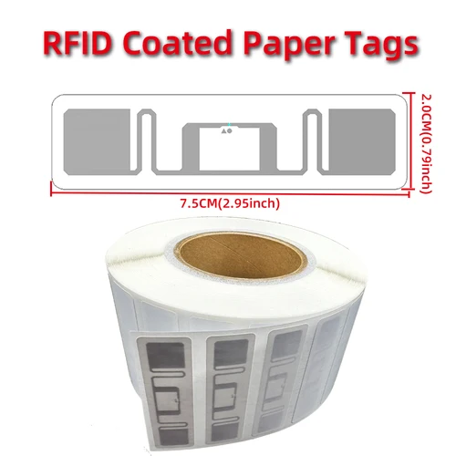 Etiqueta RFID UHF de largo alcance, pegatina adhesiva RFID de 860-960MHz, EPC, Gen2, U9, Chip Alien H9, ISO18000, 6C, RFID, UHF, incrustaciones húmedas, 10 piezas