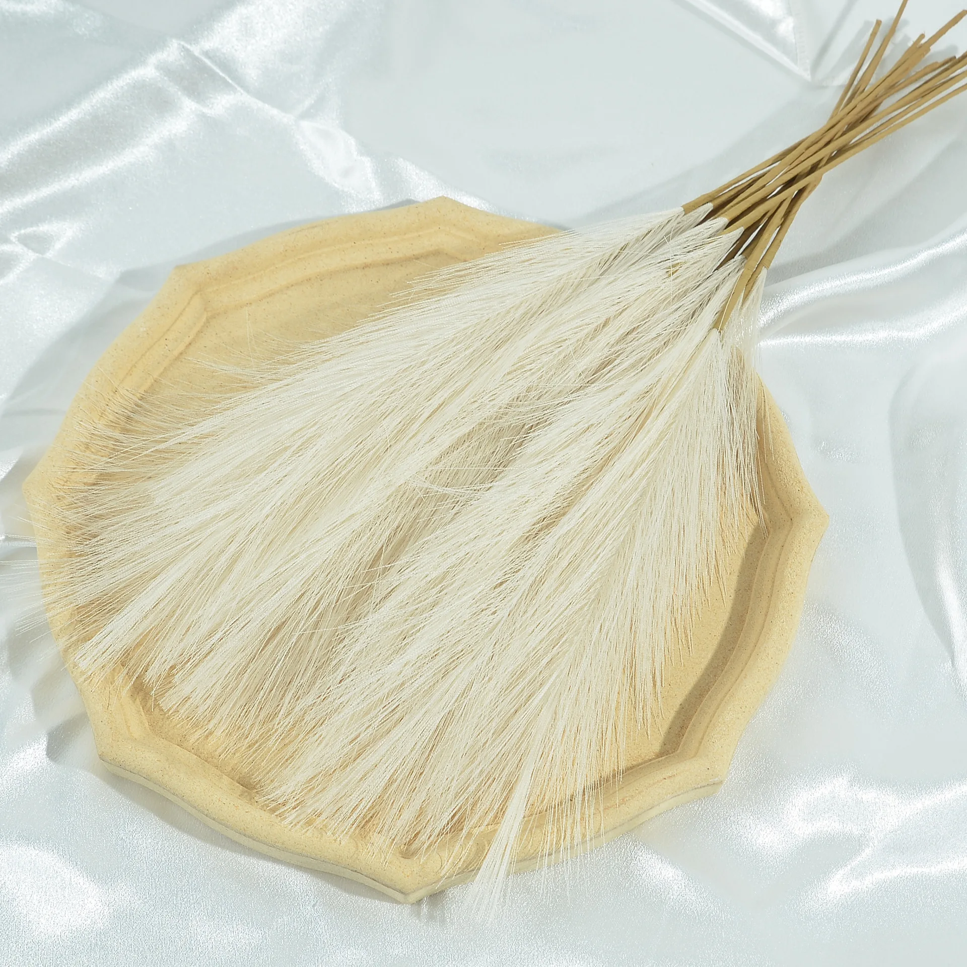 5 قطعة 2 شوكة 45 سنتيمتر الاصطناعي Pampas العشب باقة بوهو ديكور زهرة نبات صناعي القصب ل الجدول DIY بها بنفسك المنزل ديكور حفلات الزواج #6