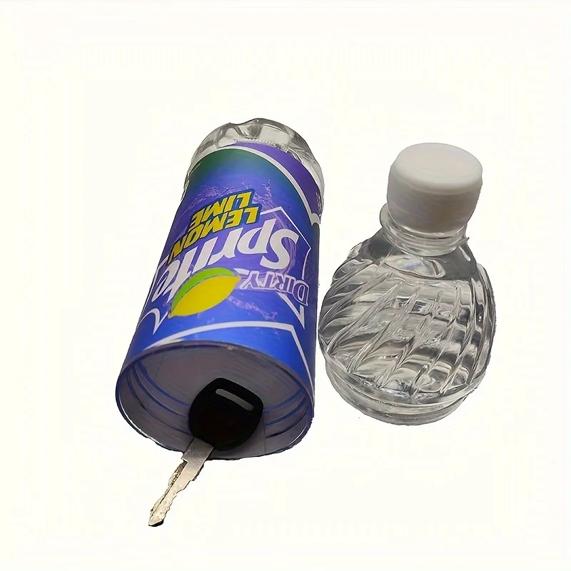 علبة تحويل آمنة لزجاجة المياه من Sprite، حاوية أمان مخفية مع حقيبة مقاومة للرائحة من الدرجة الغذائية للتخزين المنفص