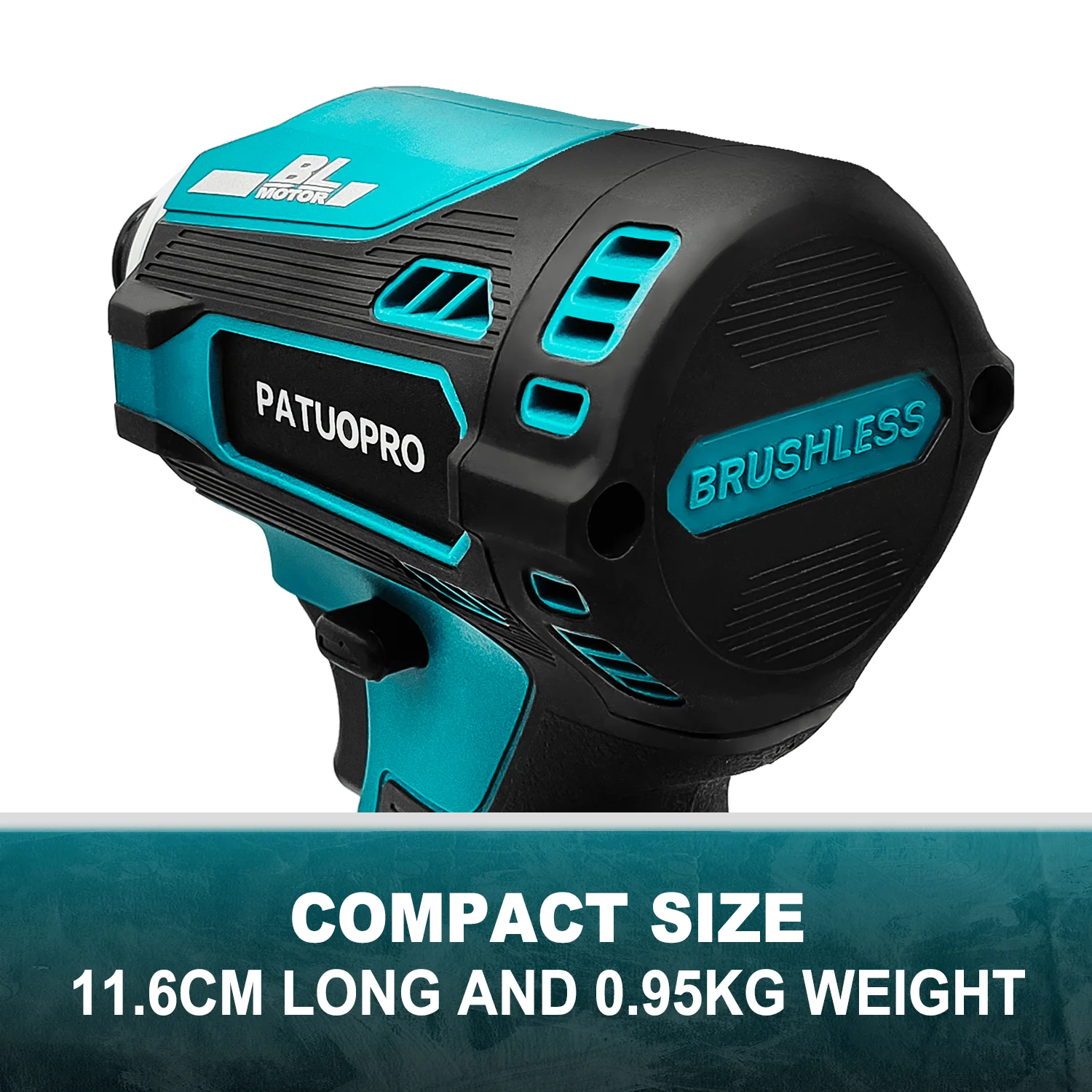 Cordless Brushless Impact Driver Kit Electric Screwdriver 4-Speed 1/4-Inch Hex 3-LED Light for Makita 18v Battery(No Battery)