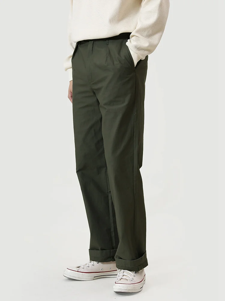 

Брюки рабочие MBBCAR M68 с зауженной талией, цвета хаки, прямые повседневные брюки в стиле Ameika Ivy, осенние хлопковые брюки прямого кроя